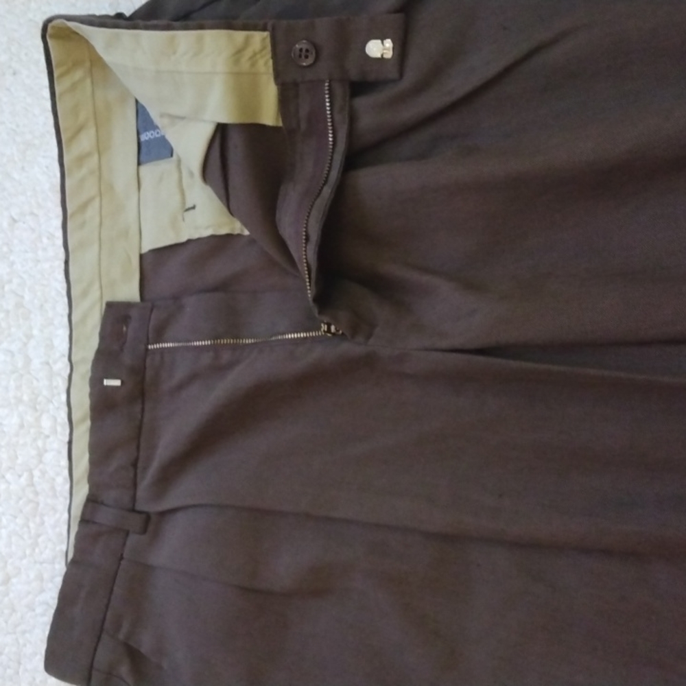 Dockers Recode Brown Irish Linen Blend Pants 36 - 34